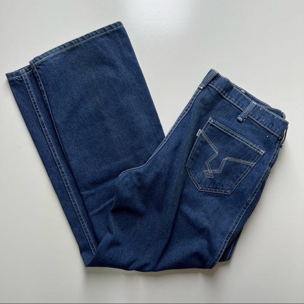 Vintage Levi's Wide Leg Dark Wash High Waist Jeans